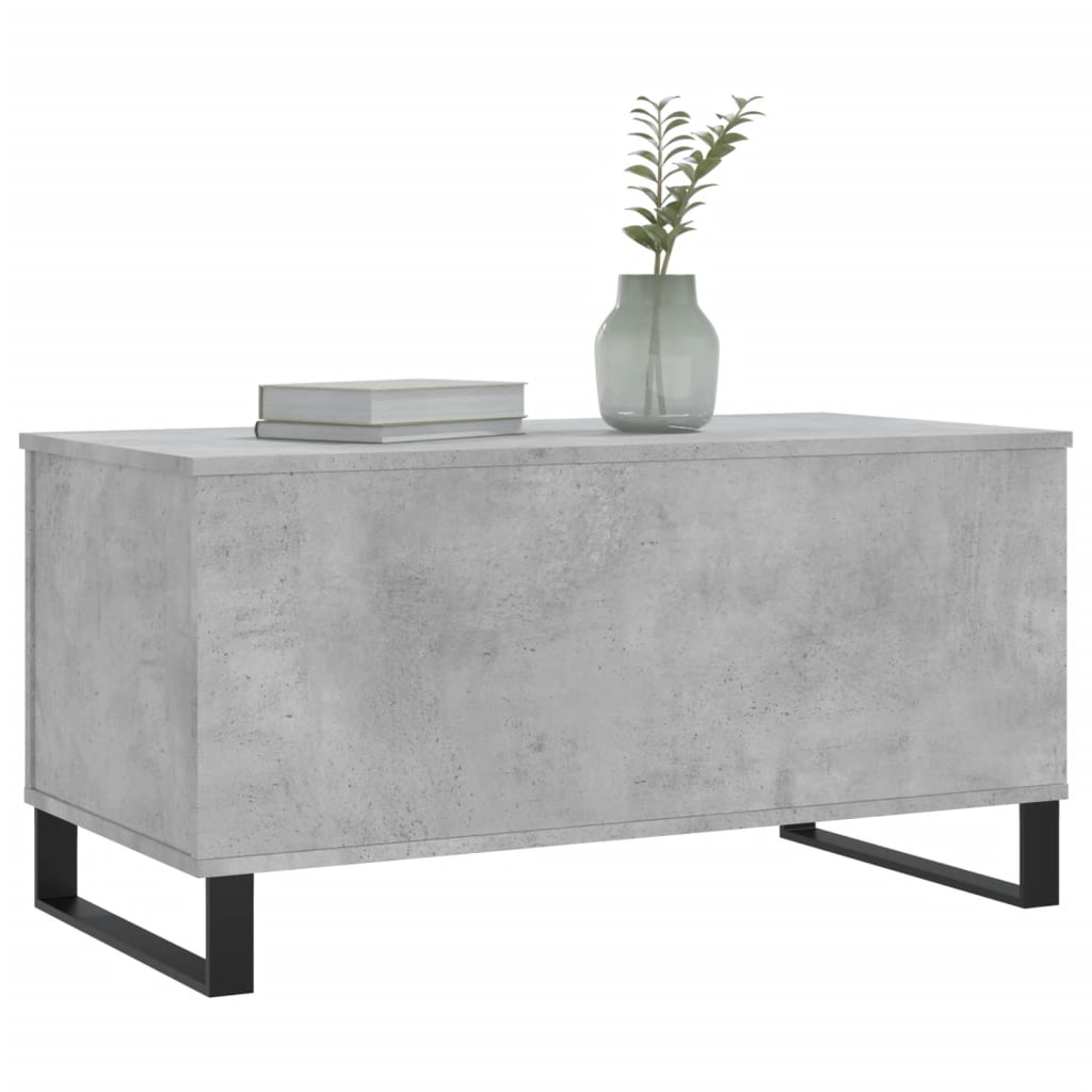 Măsuță de cafea, gri beton, 90x44,5x45 cm, lemn compozit GartenMobel Dekor