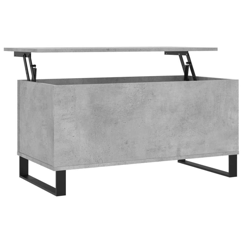 Măsuță de cafea, gri beton, 90x44,5x45 cm, lemn compozit GartenMobel Dekor