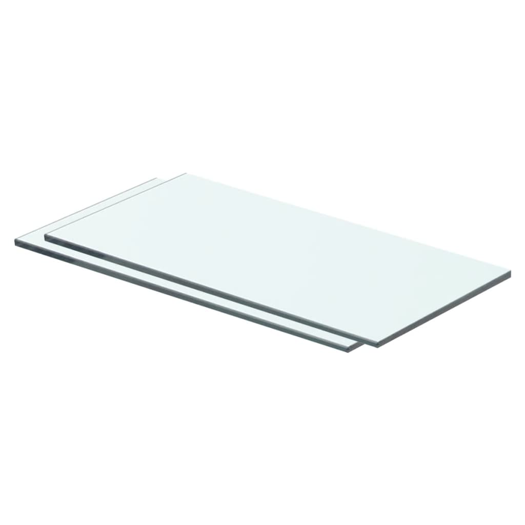 Rafturi, 2 buc., 40 x 15 cm, panouri sticlă transparentă GartenMobel Dekor