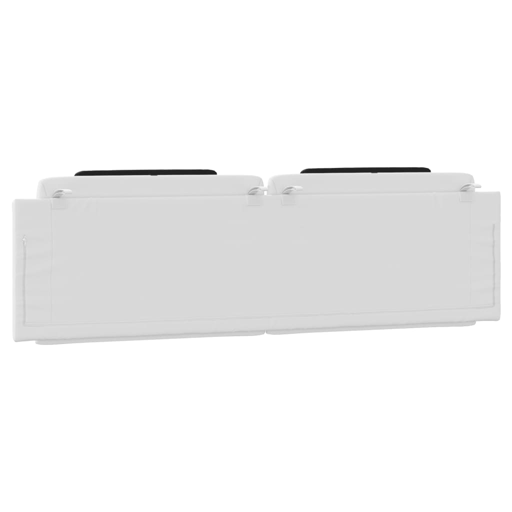 Pernă pentru tăblie pat, alb și negru, 180cm, piele artificială GartenMobel Dekor