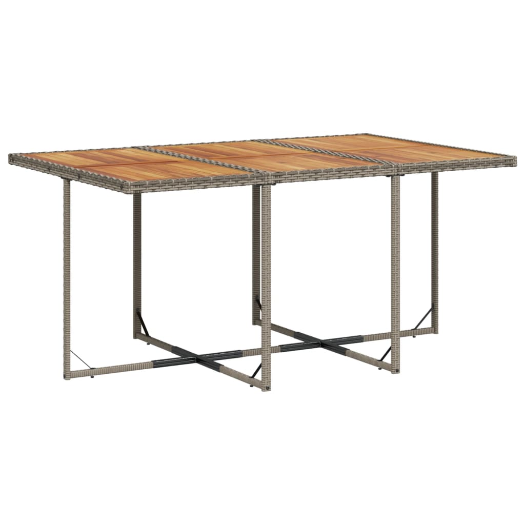 Set mobilier de grădină cu perne, 11 piese, gri, poliratan GartenMobel Dekor