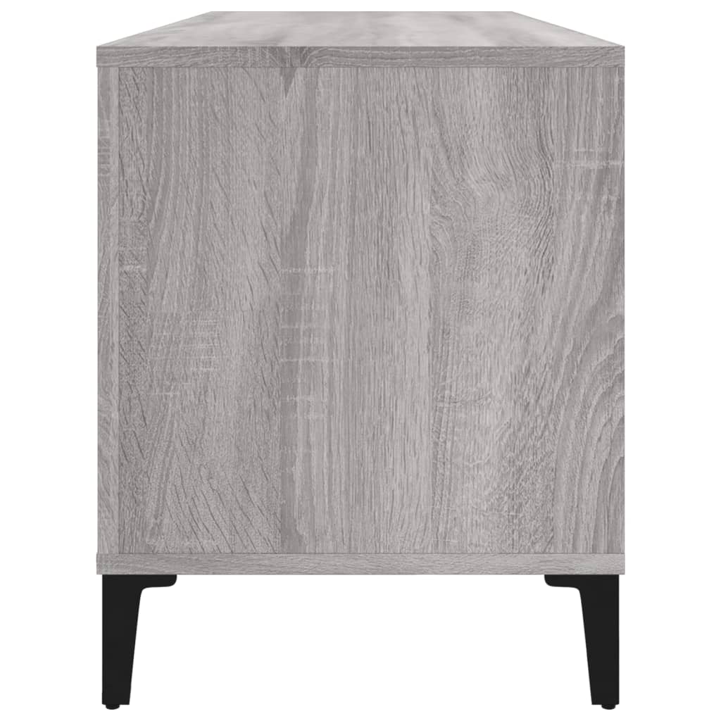 Dulap pentru discuri gri sonoma, 100x38x48 cm, lemn prelucrat GartenMobel Dekor