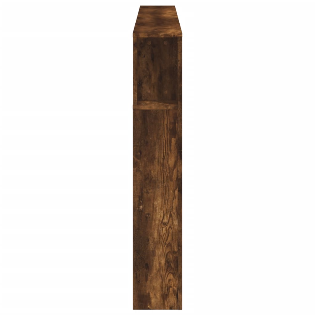 Tăblie de pat cu LED, stejar fumuriu, 180x18,5x103,5 cm, lemn GartenMobel Dekor