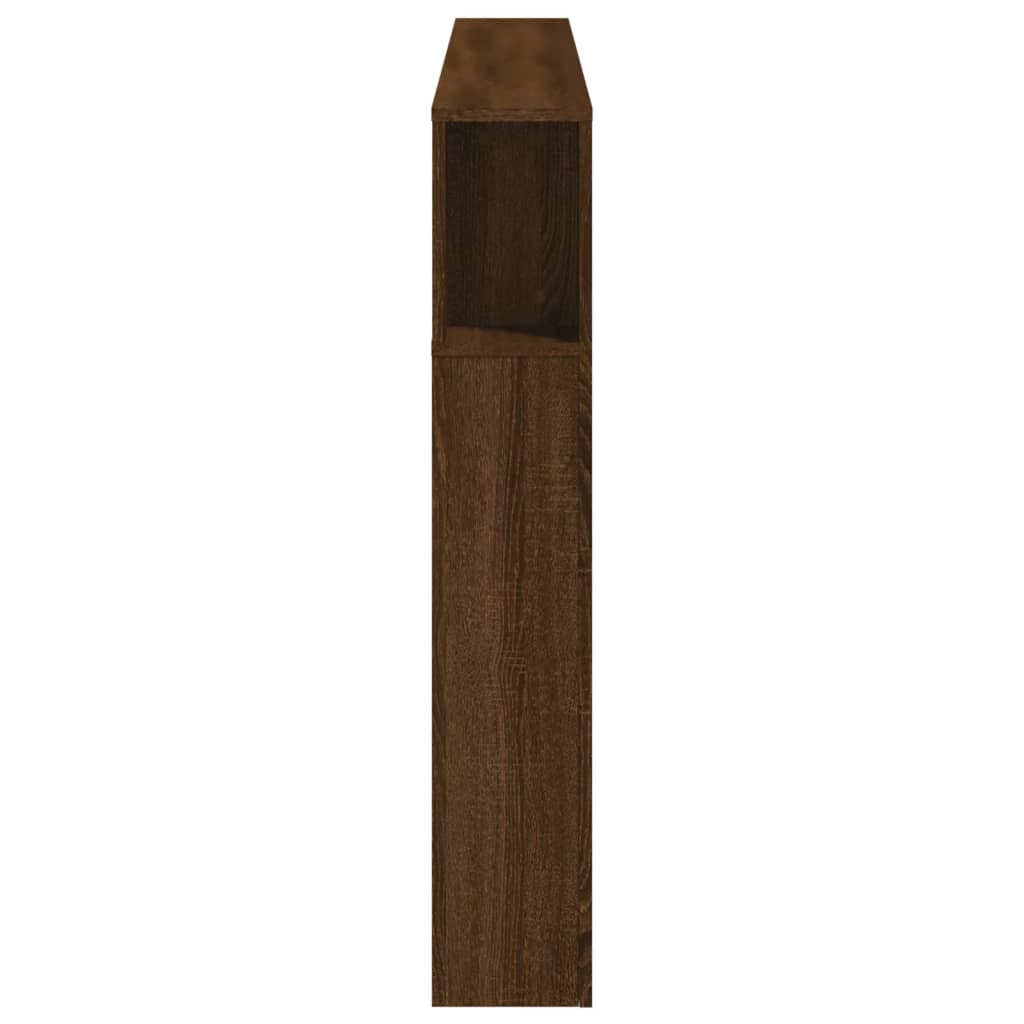 Tăblie de pat cu LED, stejar maro, 180x18,5x103,5 cm, lemn GartenMobel Dekor