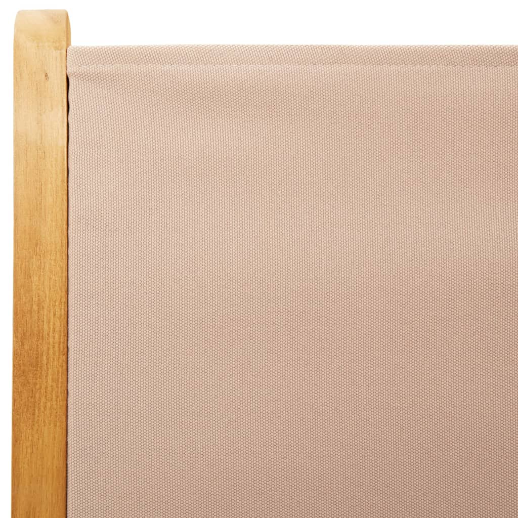 Scaune de grădină rabatabile 4 buc., textil taupe/lemn masiv GartenMobel Dekor