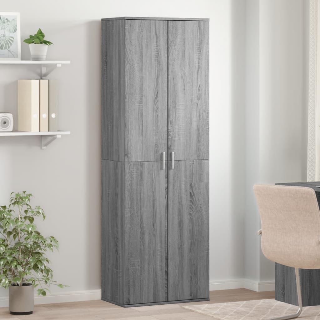 Dulap înalt, gri sonoma, 60x35x180 cm, lemn prelucrat GartenMobel Dekor