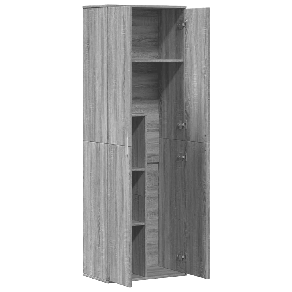 Dulap înalt, gri sonoma, 60x35x180 cm, lemn prelucrat GartenMobel Dekor