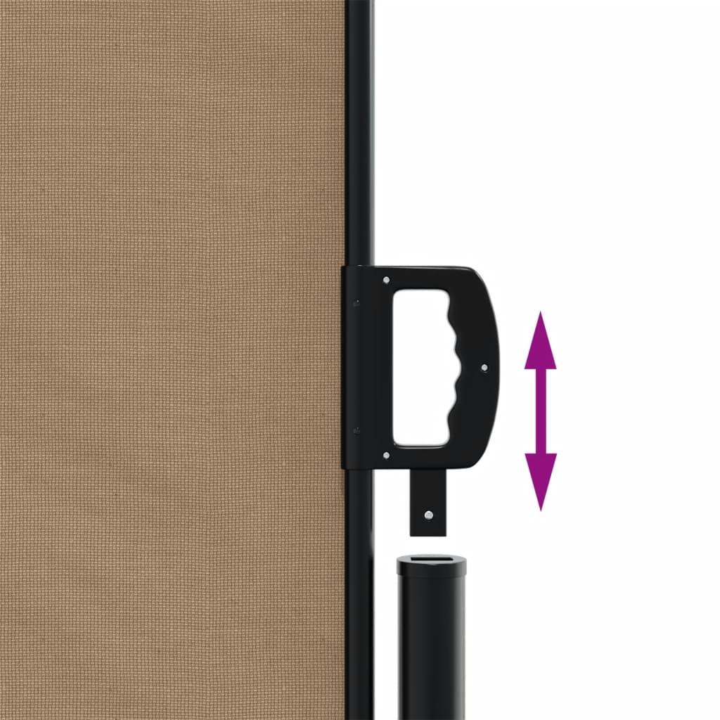 Copertină laterală retractabilă, gri taupe, 120x300 cm GartenMobel Dekor