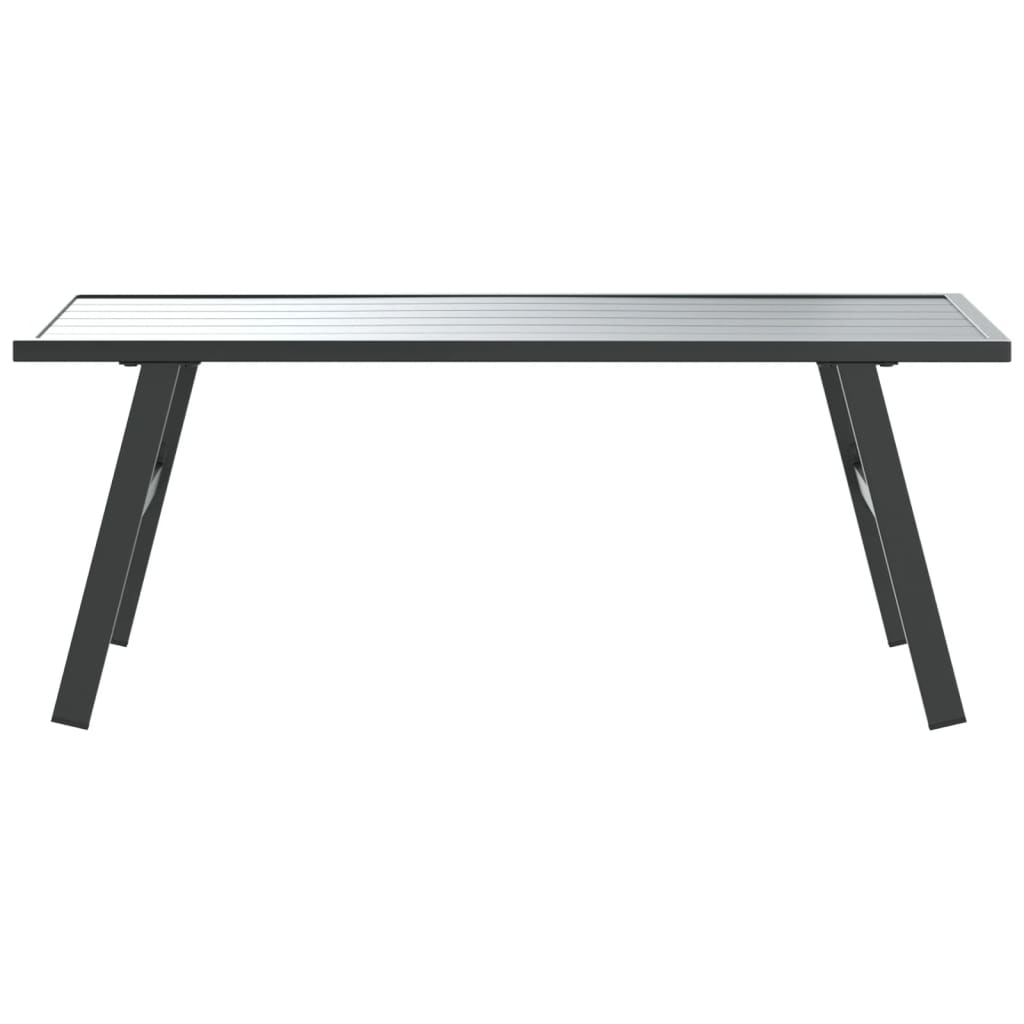 Măsuță cafea grădină negru 90x45x35cm oțel vopsit electrostatic GartenMobel Dekor