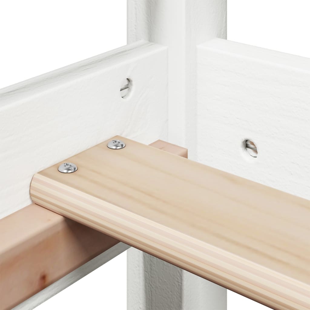 Cadru de pat, alb, 80x200 cm, lemn masiv de pin GartenMobel Dekor