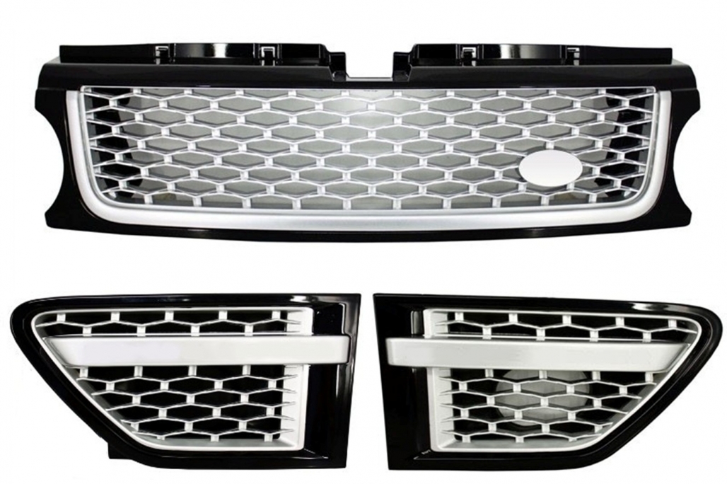 Pachet Exterior cu Grila Centrala Neagra Land Range Rover Sport L320 Facelift (2009-2013) Autobiography Design Performance AutoTuning