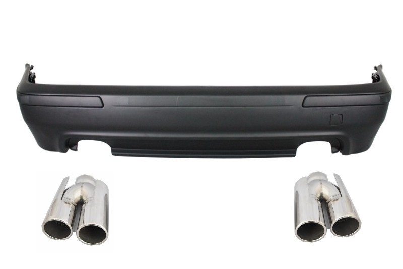 Bara Spate Evacuare Dubla BMW Seria 5 E39 (1995-2003) cu Tobe Ornamente ACS Look Performance AutoTuning