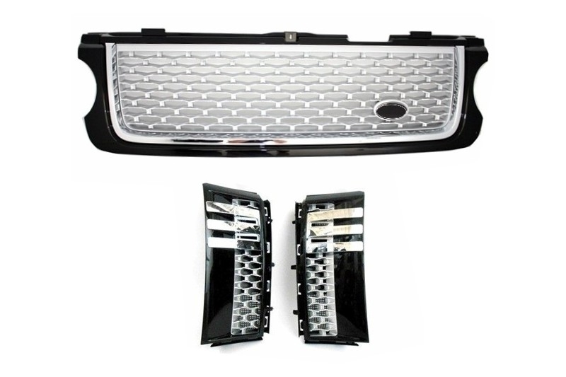 Pachet Exterior Autobiography Design Land Range Rover Vogue L322 (2002-2012) Grile Negru Argintiu Performance AutoTuning
