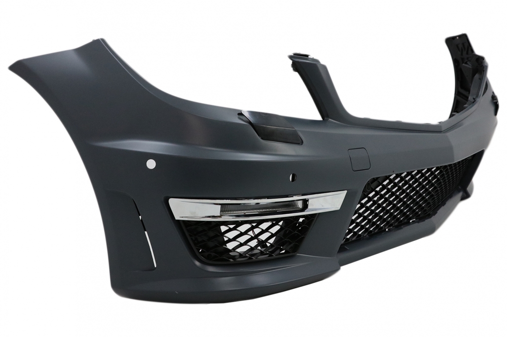 Pachet Exterior Mercedes C-class W204 C204 Facelift C63 Design cu Grila Centrala Sport Negru Lucios Performance AutoTuning