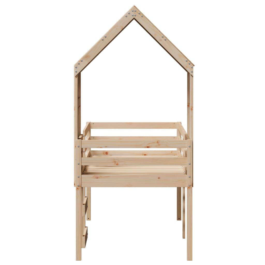 Pat înalt cu acoperiș, 75x190 cm, lemn masiv de pin GartenMobel Dekor