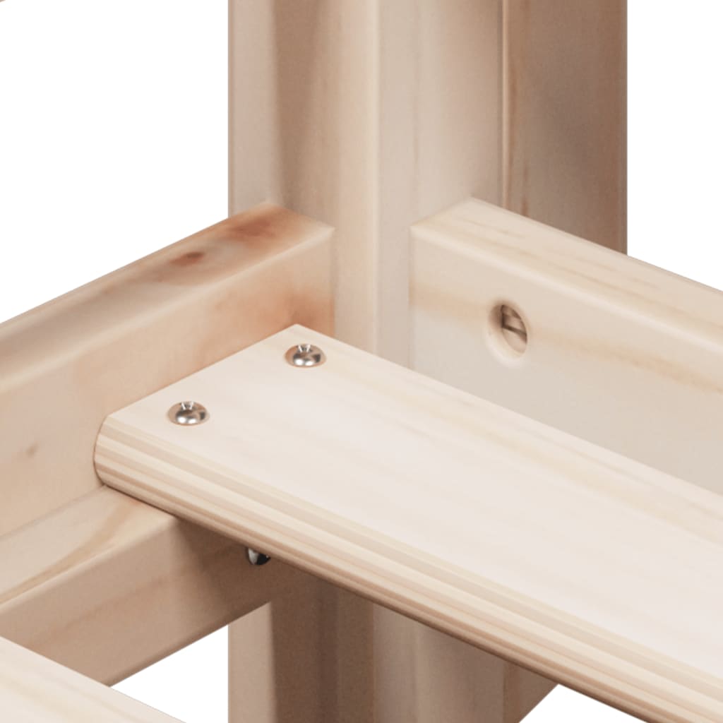 Pat supraetajat cu acoperiș, 90x190 cm, lemn masiv de pin GartenMobel Dekor