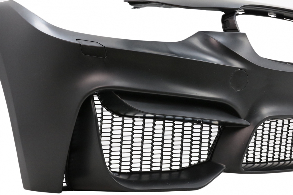 Bara Fata BMW Seria 3 F30 F31 (2011-2019) M3 Design cu Grila Centrala Negru Lucios M Design Performance AutoTuning