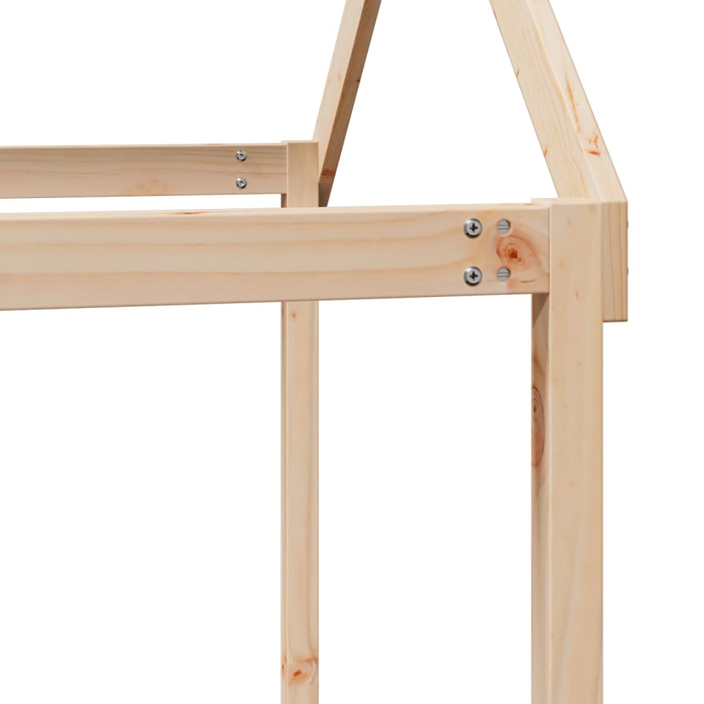 Pat înalt cu acoperiș, 80x200 cm, lemn masiv de pin GartenMobel Dekor