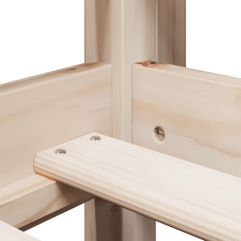 Pat înalt cu acoperiș, 90x200 cm, lemn masiv de pin GartenMobel Dekor