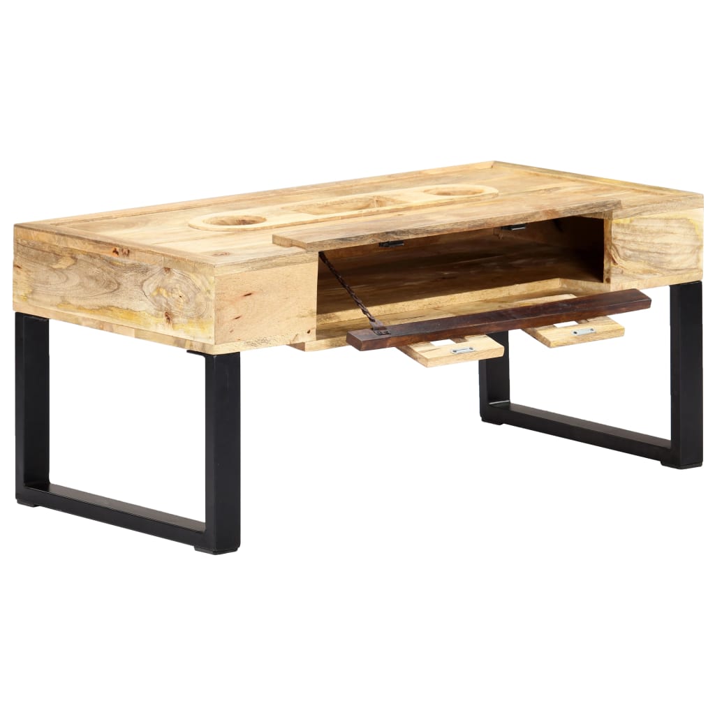 Măsuță de cafea stil casetă, 100x52x45 cm, lemn masiv de mango GartenMobel Dekor