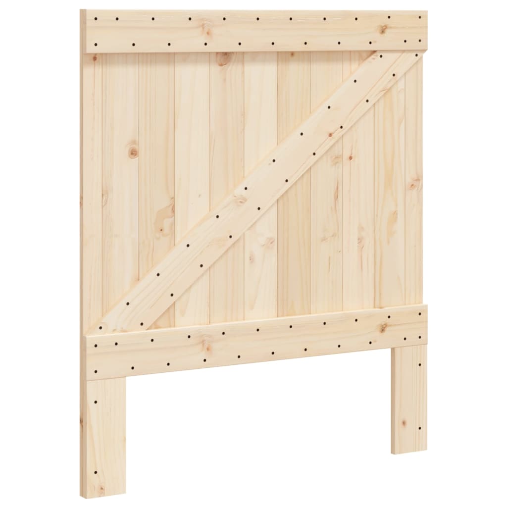 Cadru de pat cu tăblie, 90x200 cm, lemn masiv de pin GartenMobel Dekor