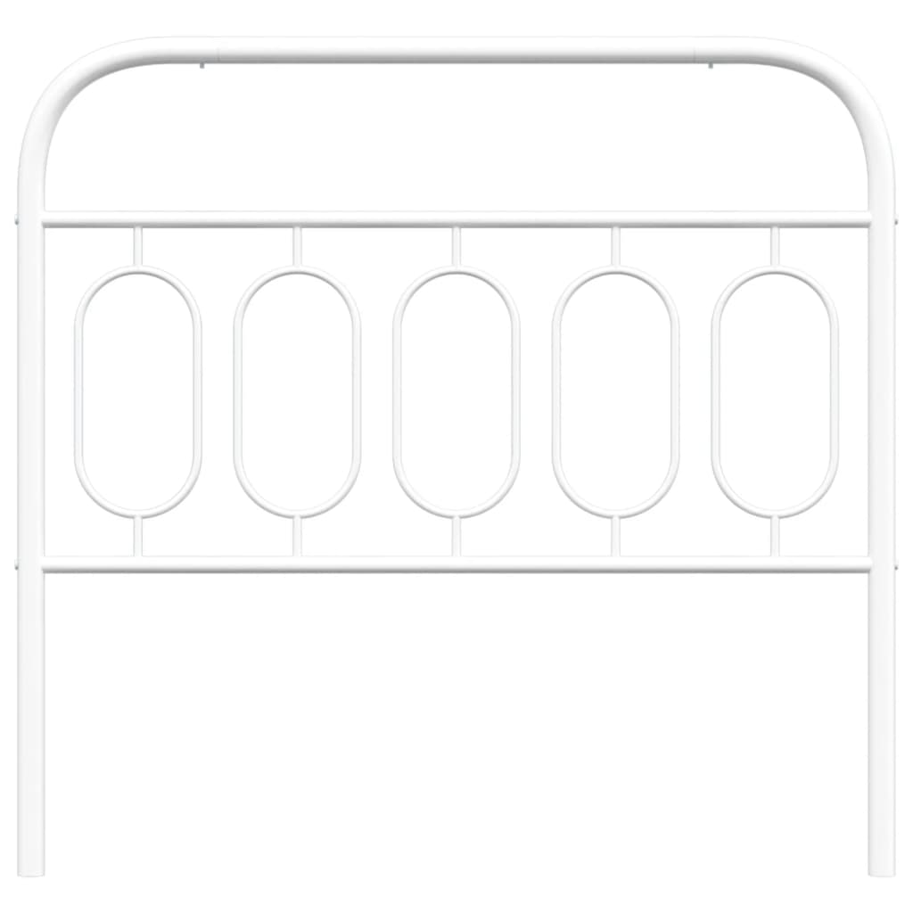 Tăblie de pat metalică, alb, 100 cm GartenMobel Dekor