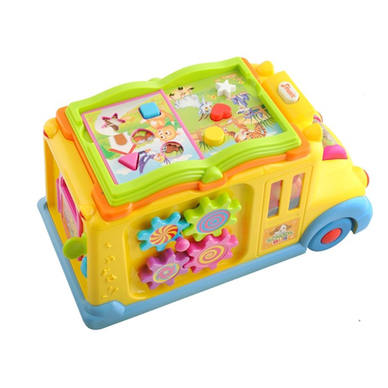 Autobuz scolar interactiv, sunete si lumini, imagini, multicolor, 12 luni+ MultiMark GlobalProd