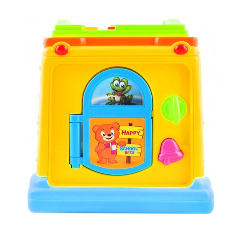 Autobuz scolar interactiv, sunete si lumini, imagini, multicolor, 12 luni+ MultiMark GlobalProd