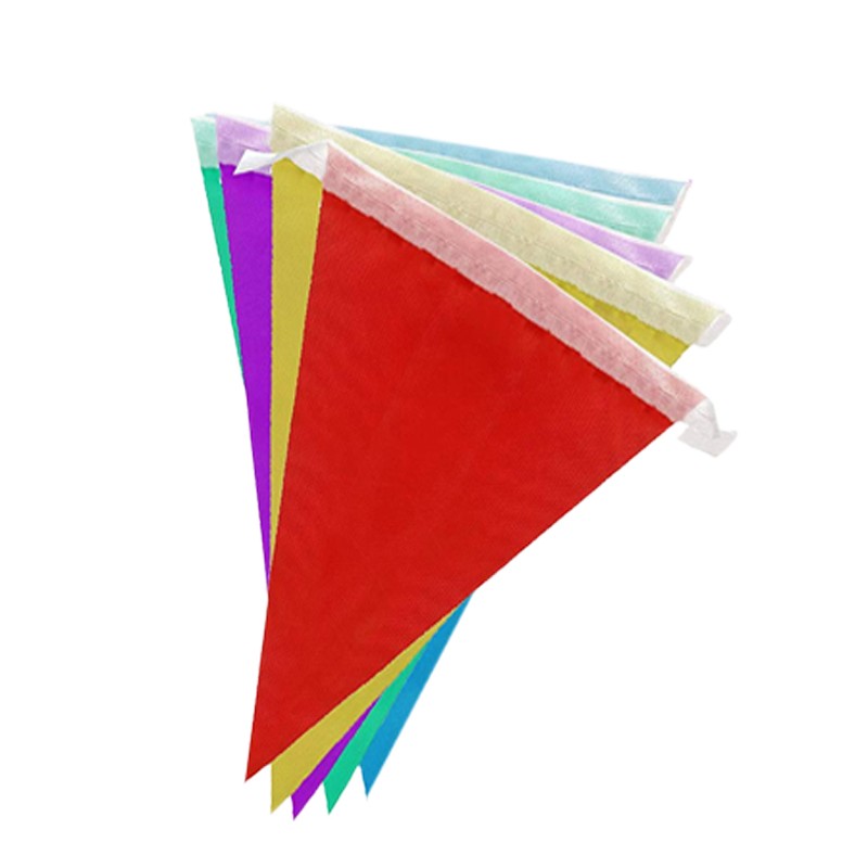 Banner stegulete, 48 steaguri multicolore, lungime ghirlanda 30 m, poliester MultiMark GlobalProd