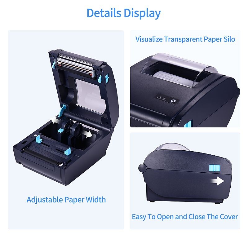 Imprimanta termica portabila awb-uri 110 mm, usb, lan, wifi, windows/android/ios, viteza 160mm/s MultiMark GlobalProd