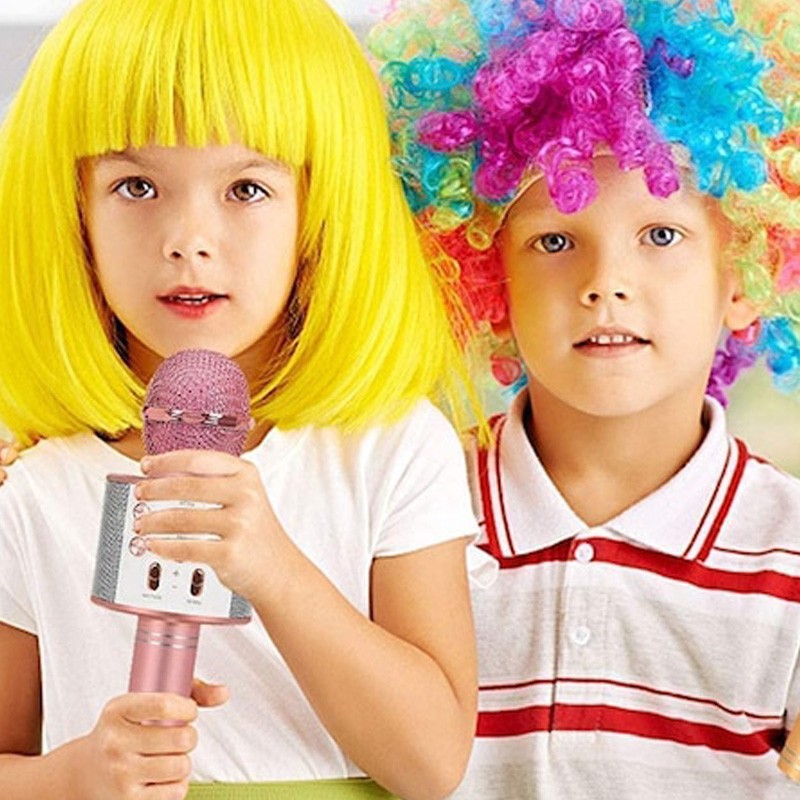 Microfon wireless pentru copii, 5w, bluetooth, boxa incorporata, usb, card microsd, 115 db MultiMark GlobalProd