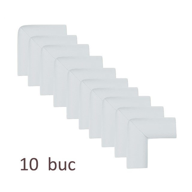 Protectie colturi mobila si muchii, set 10 accesorii spuma, 5.5x3.8 cm culoare gri MultiMark GlobalProd