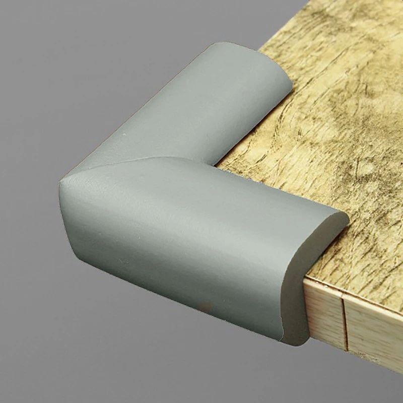 Protectie colturi mobila si muchii, set 10 accesorii spuma, 5.5x3.8 cm culoare gri MultiMark GlobalProd