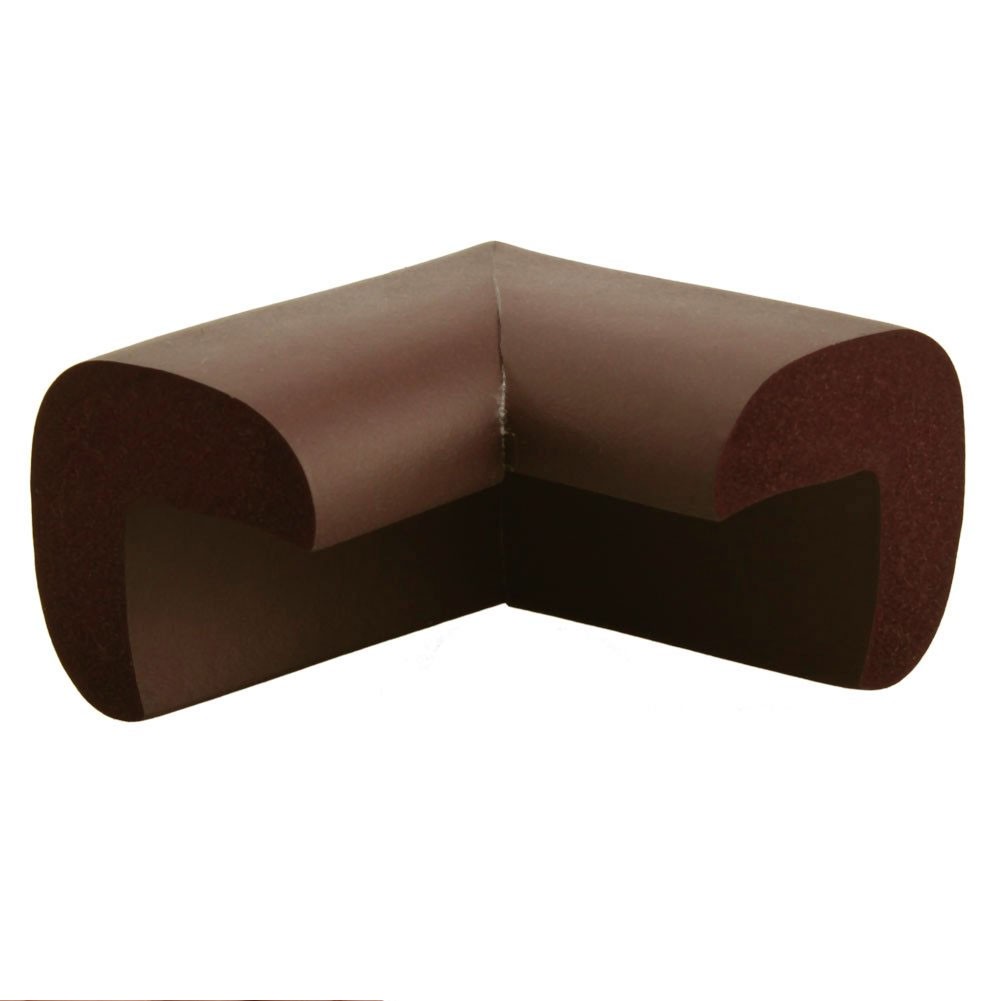 Protectie colturi mobila si muchii, set 10 accesorii spuma, 5.5x3.8 cm culoare maro MultiMark GlobalProd