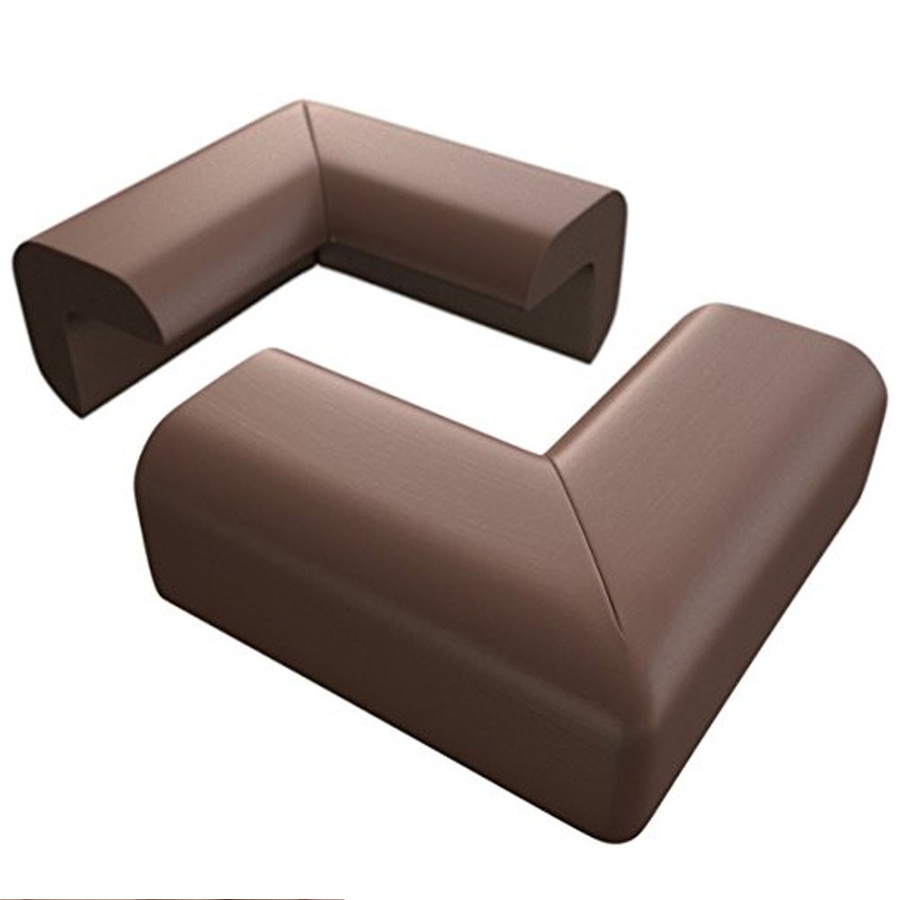 Protectie colturi mobila si muchii, set 10 accesorii spuma, 5.5x3.8 cm culoare maro MultiMark GlobalProd