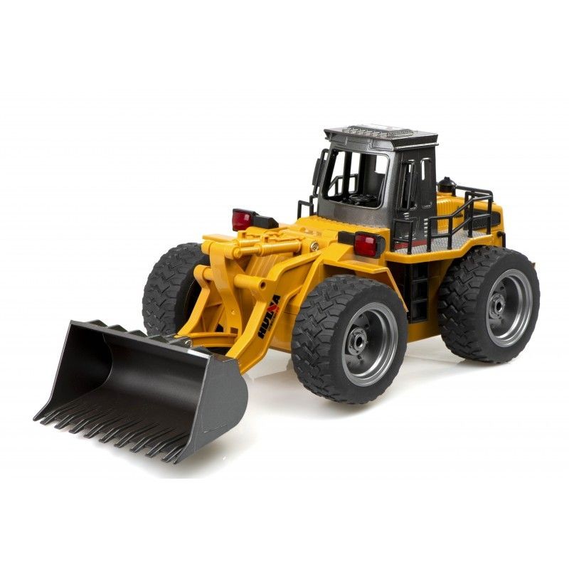 Buldozer cu telecomanda, lumina led, tractiune 4x4, rotire 360 grade, reincarcabil usb MultiMark GlobalProd