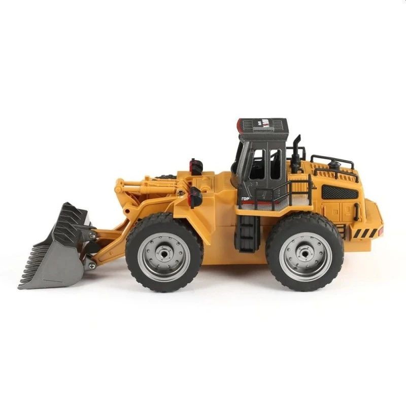 Buldozer cu telecomanda, lumina led, tractiune 4x4, rotire 360 grade, reincarcabil usb MultiMark GlobalProd