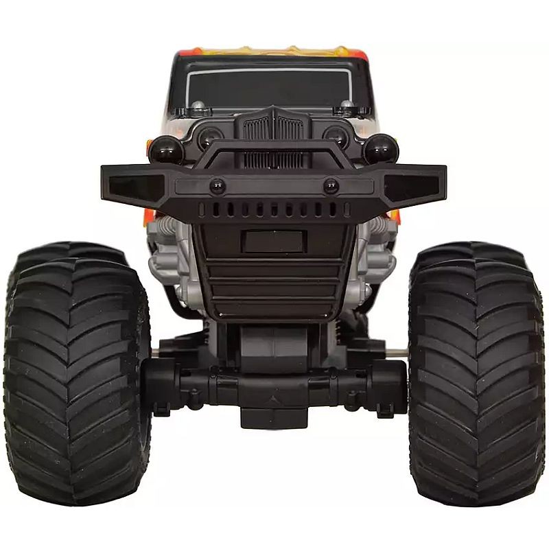 Masina cu telecomanda, tip off-road, cascadorii, rotire verticala 360 grade, imprimeu flacari MultiMark GlobalProd