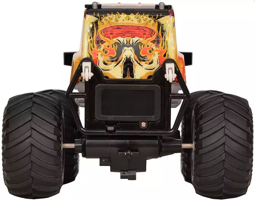 Masina cu telecomanda, tip off-road, cascadorii, rotire verticala 360 grade, imprimeu flacari MultiMark GlobalProd