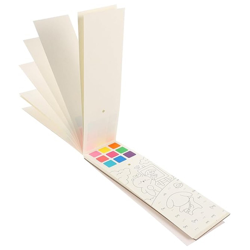 Mini carte de colorat cu apa, notite cu ilustratii, pensula pictura, 4 ani+ MultiMark GlobalProd