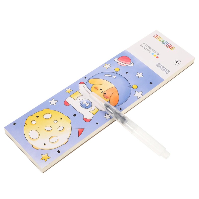 Mini carte de colorat cu apa, notite cu ilustratii, pensula pictura, 4 ani+ MultiMark GlobalProd