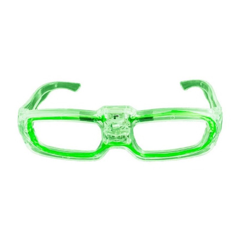 Ochelari led animatie petreceri, 3 moduri de iluminare, alimentare baterii culoare verde MultiMark GlobalProd