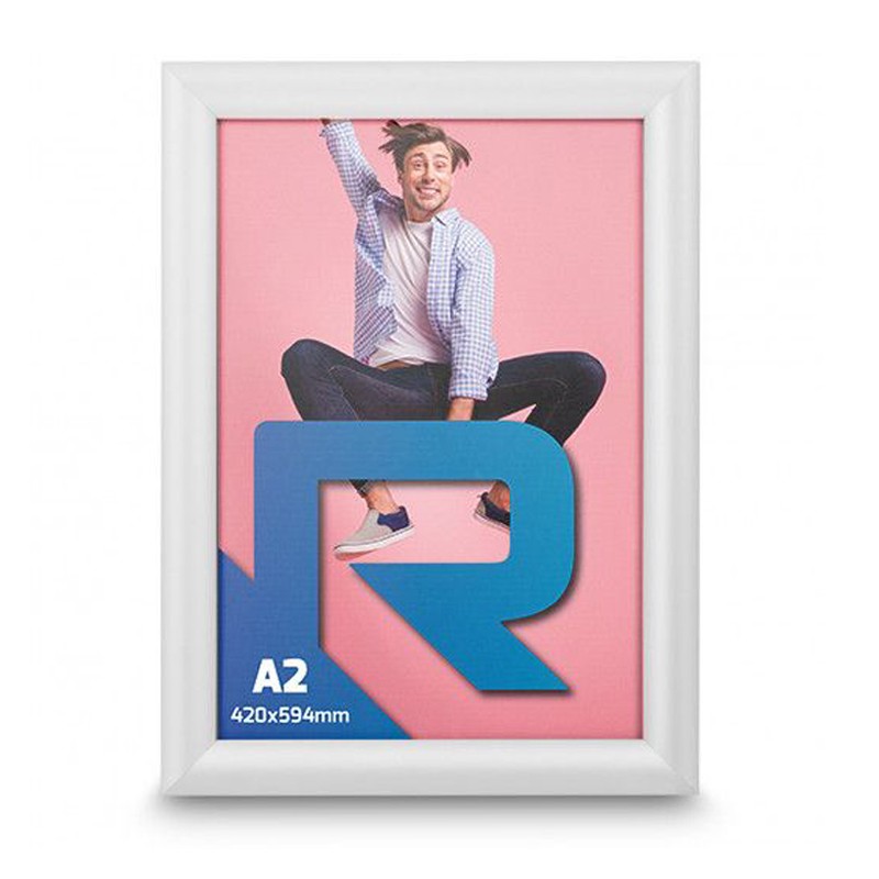 Rama click aluminiu pentru afisare mesaje publicitare, format a2, fixare perete, gri MultiMark GlobalProd