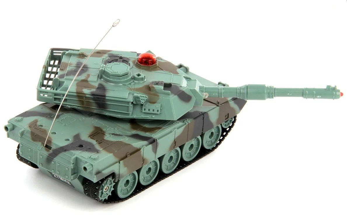 Tanc militar cu telecomanda a1m2, tun, mitraliera, efecte sonore si luminoase, reincarcabil, scara 1:32, 22.3 x 7.2 x 7.8 cm MultiMark GlobalProd