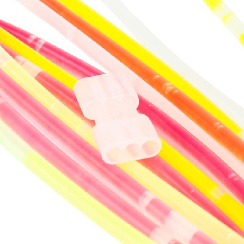 Betisoare bratari luminoase glow sticks, diverse culori, set 100 bucati culoare multicolor MultiMark GlobalProd