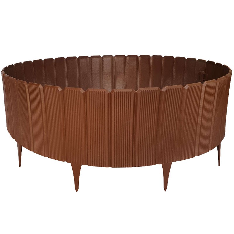 Palisada gradina, gardulet decorativ 24x100 cm, imbinari ascunse, maro MultiMark GlobalProd