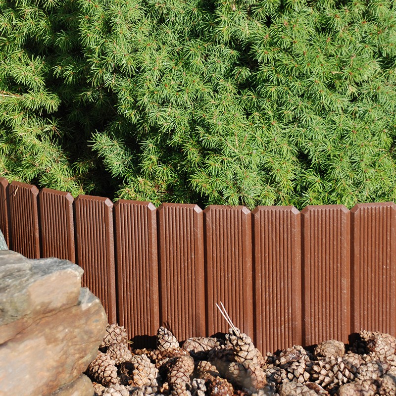 Palisada gradina, gardulet decorativ 24x100 cm, imbinari ascunse, maro MultiMark GlobalProd