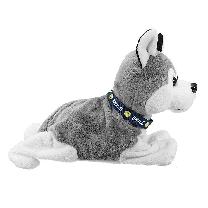 Catel husky interactiv, latra, se misca, jucarie din plus, alimentare baterii MultiMark GlobalProd