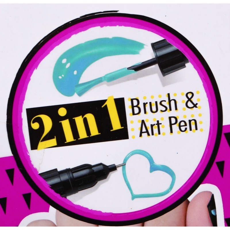 Kit pentru pictat si decorat unghiile, 7 markere, lampa, alimentare baterii, multicolor, 6+ MultiMark GlobalProd