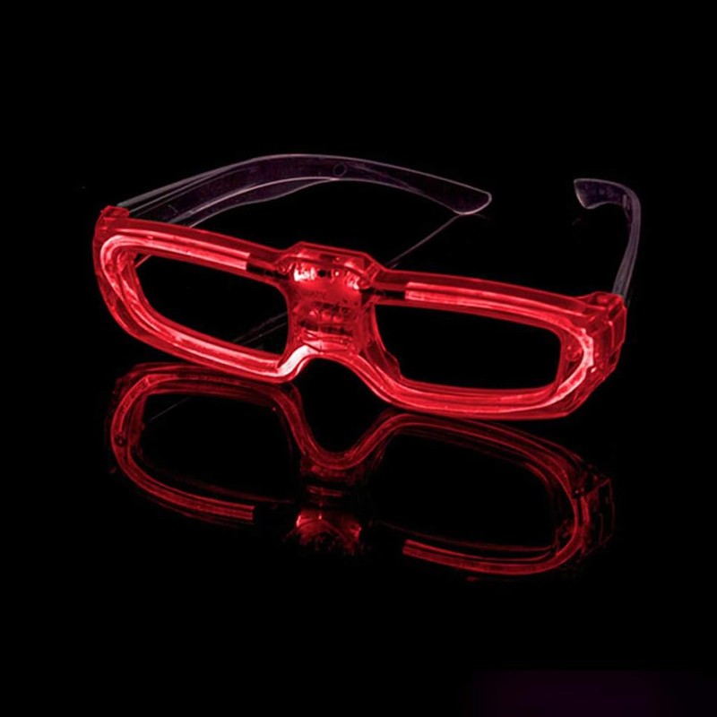 Ochelari led animatie petreceri, 3 moduri de iluminare, alimentare baterii culoare rosu MultiMark GlobalProd